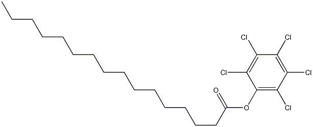 Hexadecanoic acid 2,3,4,5,6-pentachlorophenyl ester,,结构式