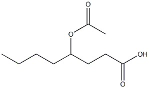 4-アセトキシオクタン酸 化学構造式