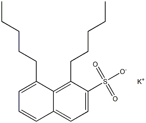 1,8-Dipentyl-2-naphthalenesulfonic acid potassium salt Structure