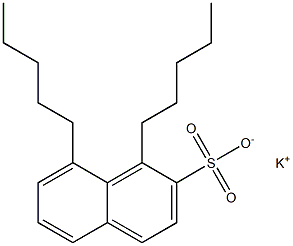 1,8-Dipentyl-2-naphthalenesulfonic acid potassium salt,,结构式