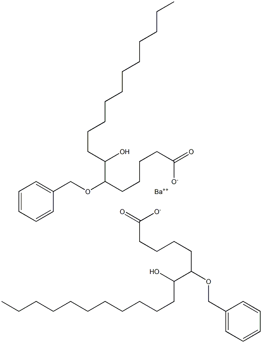 Bis(6-benzyloxy-7-hydroxystearic acid)barium salt