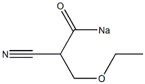 3-Ethoxy-2-(sodiocarbonyl)propiononitrile 结构式