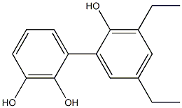 3',5'-Diethyl-1,1'-biphenyl-2,2',3-triol,,结构式