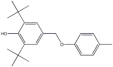 2,6-Di-tert-butyl-4-[[(4-methylphenyl)oxy]methyl]phenol Structure