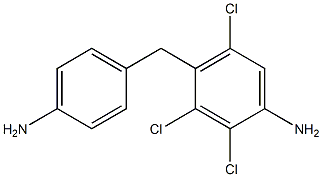 4-(4-Aminophenylmethyl)-2,3,5-trichloroaniline Structure