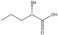 [S,(-)]-2-Mercaptovaleric acid 结构式