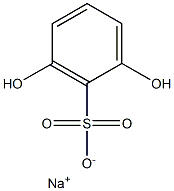2,6-Dihydroxybenzenesulfonic acid sodium salt Structure
