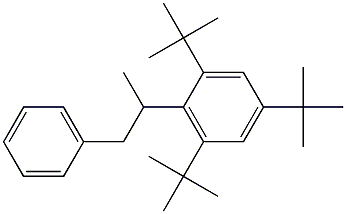 2-(2,4,6-Tri-tert-butylphenyl)-1-phenylpropane,,结构式