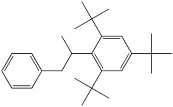 2-(2,4,6-Tri-tert-butylphenyl)-1-phenylpropane Structure