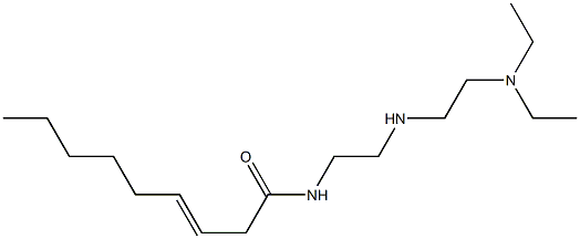 N-[2-[2-(Diethylamino)ethylamino]ethyl]-3-nonenamide Struktur