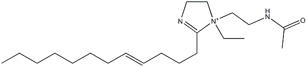 1-[2-(Acetylamino)ethyl]-2-(4-dodecenyl)-1-ethyl-2-imidazoline-1-ium Structure