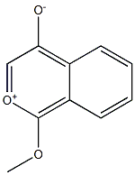 1-メトキシ-2-ベンゾピリリウム-4-オラート 化学構造式
