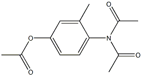 Acetic acid 3-methyl-4-(diacetylamino)phenyl ester Structure