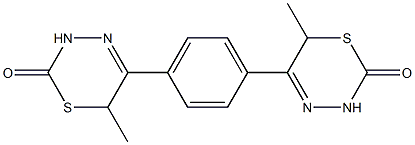 5,5'-(1,4-Phenylene)bis(3,6-dihydro-6-methyl-2H-1,3,4-thiadiazin-2-one) Structure