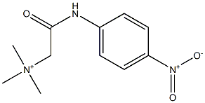 Trimethyl(p-nitroanilinocarbonylmethyl)aminium Structure