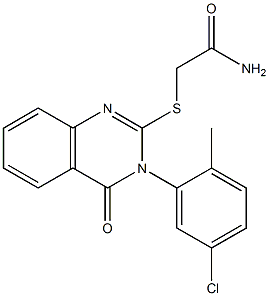 2-(2-Amino-2-oxoethylthio)-3-(5-chloro-2-methylphenyl)-quinazolin-4(3H)-one|