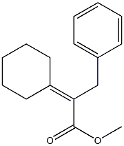 2-Cyclohexylidene-3-phenylpropanoic acid methyl ester Struktur