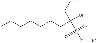 4-Hydroxyundecane-4-sulfonic acid potassium salt 结构式