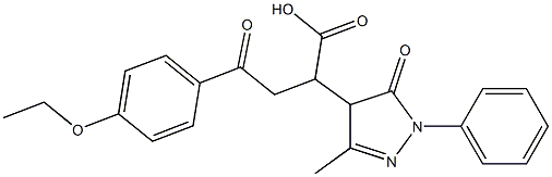 3-(4-Ethoxybenzoyl)-2-[(3-methyl-1-phenyl-5-oxo-4,5-dihydro-1H-pyrazol)-4-yl]propionic acid