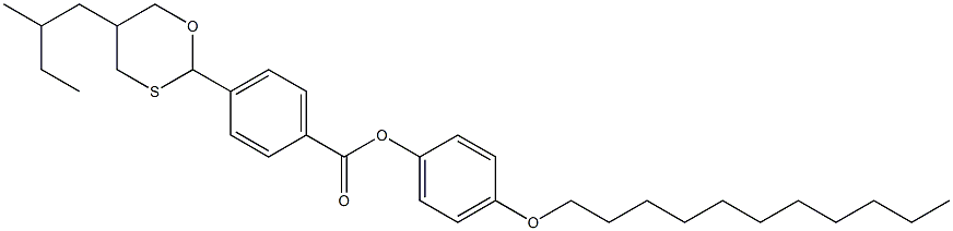 (+)-4-[5-(2-Methylbutyl)-1,3-oxathian-2-yl]benzoic acid 4-undecyloxyphenyl ester