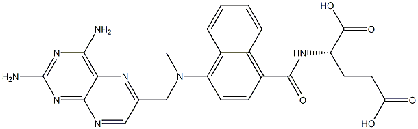 N-[4-[[(2,4-Diaminopteridin-6-yl)methyl](methyl)amino]-1-naphthalenylcarbonyl]-L-glutamic acid Structure