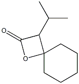 3-Isopropyl-1-oxaspiro[3.5]nonan-2-one Struktur
