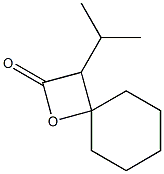 3-Isopropyl-1-oxaspiro[3.5]nonan-2-one 结构式