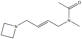 N-[4-(1-Azetidinyl)-2-butenyl]-N-methylacetamide Struktur