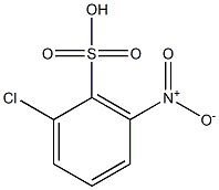 2-クロロ-6-ニトロベンゼンスルホン酸 化学構造式