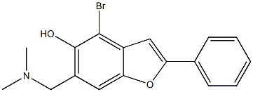 4-Bromo-6-(dimethylaminomethyl)-2-phenylbenzofuran-5-ol