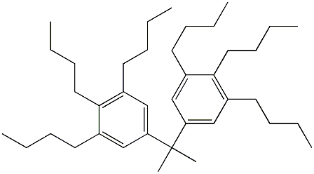 5,5'-イソプロピリデンビス(1,2,3-トリブチルベンゼン) 化学構造式