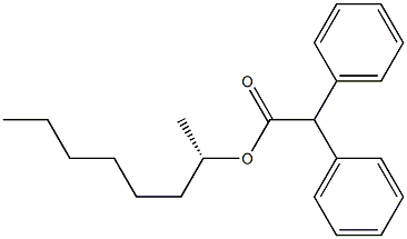  (+)-Diphenylacetic acid (S)-1-methylheptyl ester