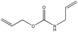 アリルカルバミド酸アリル 化学構造式