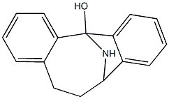 12-Hydroxy-5,6,7,12-tetrahydrodibenzo[a,d]cycloocten-5,12-imine Struktur