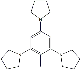 1,1',1''-(2-Methylbenzene-1,3,5-triyl)tripyrrolidine Structure
