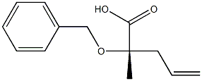 (2S)-2-Benzyloxy-2-methyl-4-pentenoic acid Structure