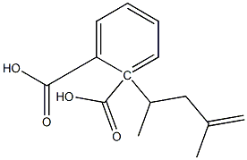 (+)-Phthalic acid hydrogen 1-[(S)-4-methyl-4-pentene-2-yl] ester 结构式