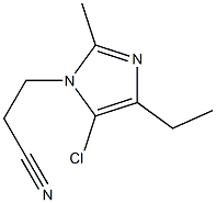 5-Chloro-1-(2-cyanoethyl)-4-ethyl-2-methyl-1H-imidazole Struktur