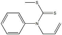 N-(フェニル)-N-(2-プロペニル)ジチオカルバミド酸メチル 化学構造式