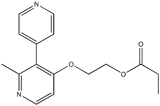 Propionic acid 2-[(2-methyl-3,4'-bipyridin-6-yl)oxy]ethyl ester|