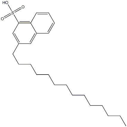 3-Tetradecyl-1-naphthalenesulfonic acid Structure