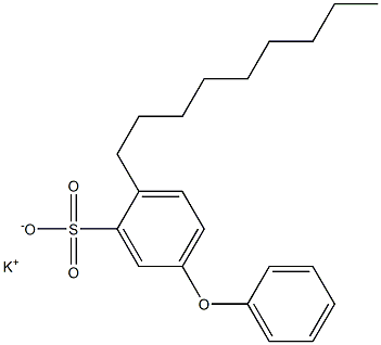 2-Nonyl-5-phenoxybenzenesulfonic acid potassium salt Structure