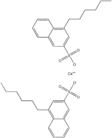 Bis(4-hexyl-2-naphthalenesulfonic acid)calcium salt 结构式