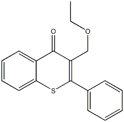 3-(Ethoxymethyl)-2-phenyl-4H-1-benzothiopyran-4-one Struktur