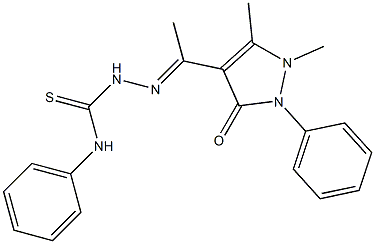 1,5-Dimethyl-2-phenyl-4-[1-[2-[[phenylamino]thiocarbonyl]hydrazono]ethyl]-1H-pyrazole-3(2H)-one