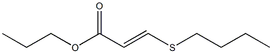 3-(Butylthio)acrylic acid propyl ester Structure