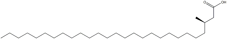 [R,(+)]-3-Methylheptacosanoic acid Structure