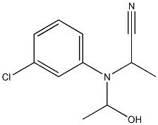 N-(1-Cyanoethyl)-N-(1-hydroxyethyl)-m-chloroaniline Struktur