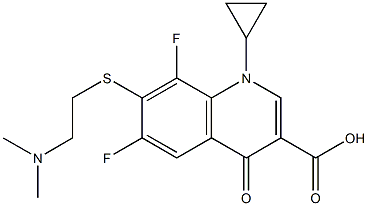 7-[2-(Dimethylamino)ethyl]thio-1-cyclopropyl-6,8-difluoro-1,4-dihydro-4-oxoquinoline-3-carboxylic acid