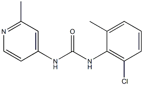 1-(2-Methyl-6-chlorophenyl)-3-(2-methylpyridin-4-yl)urea Structure